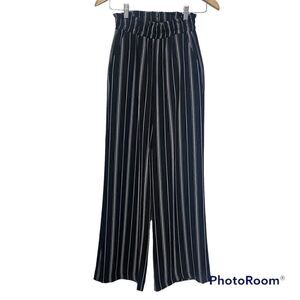 Suite Benedict made in Italy striped high waisted wide leg pants